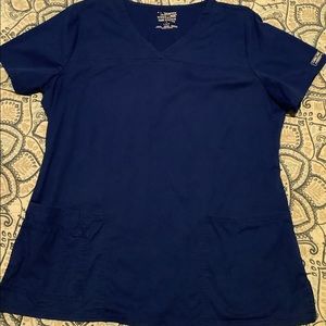 Cherokee Royal Blue Scrub Top